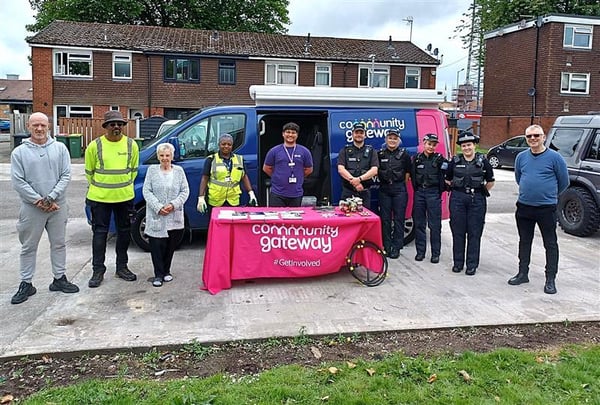Image of the day of action with CGA and our partners